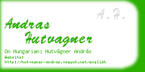 andras hutvagner business card