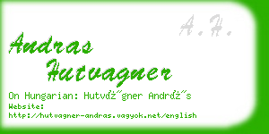 andras hutvagner business card